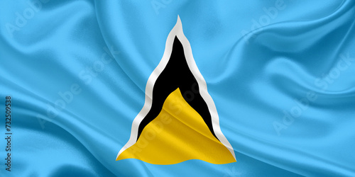 Fényképezés national flag of Saint Lucia
