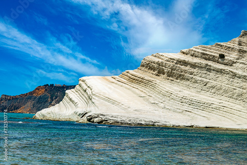 Scala dei Turchi, a rocky cliff on the coast of southern Sicily, photo