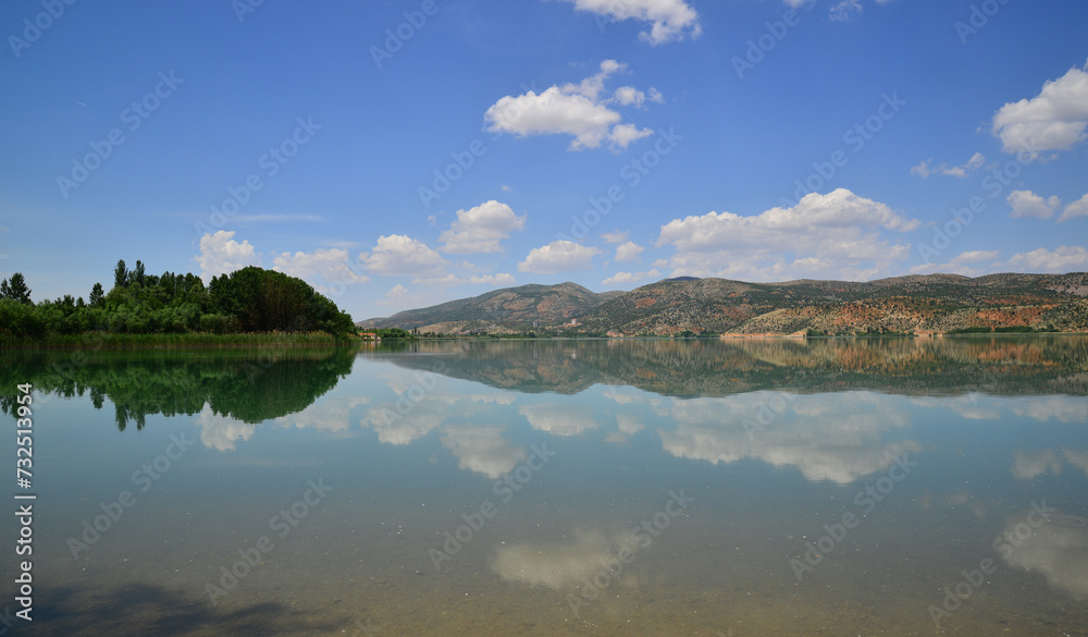 Golbasi Lake in Adiyaman, Turkey.