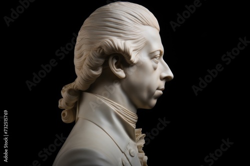 William Pitt the Younger statue from profile