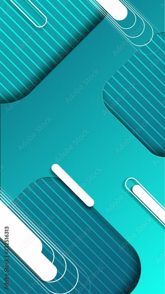 Seamless Looped animated abstract geometric shape element background. Diagonally moving shapes and lines. Sky blue color seamless looped flat animated motion graphics background.. Seamless Looped animated abstract geometric shape element background. Diagonally moving shapes and lines. Sky blue color seamless looped flat animated motion graphics background..