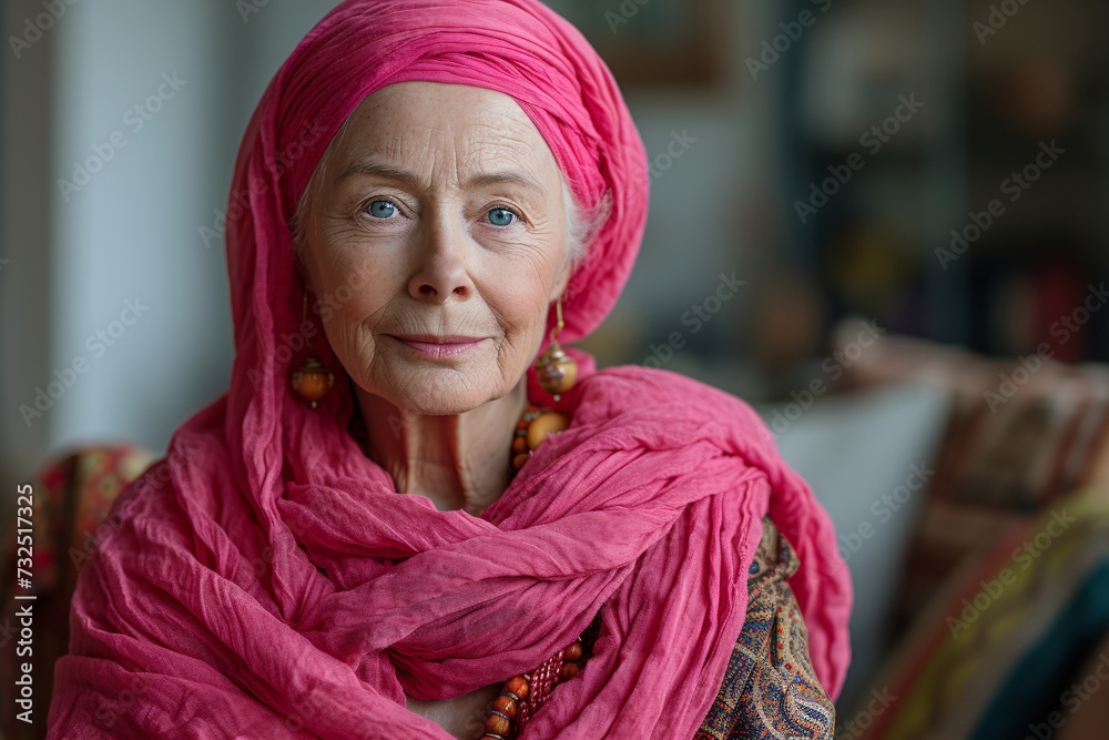 Pink Hijabista Generative AI