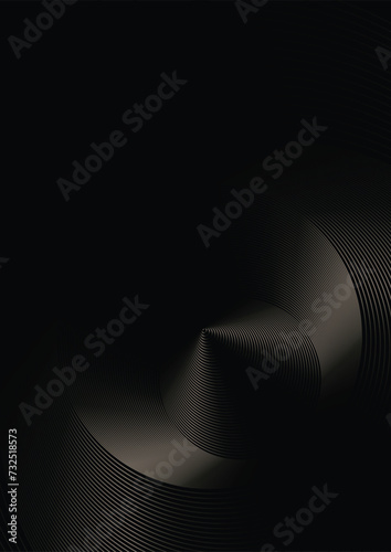 luxury abstract vector background with golden circles