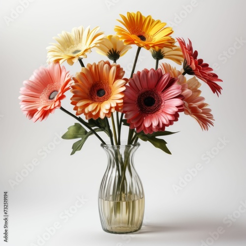 Colorful Flower-filled Vase