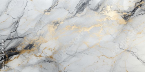 White marble stone texture with gold and gray veins