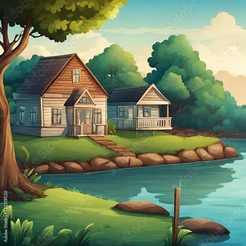 house on the lake