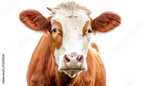 Close-Up of Brown and White Cow © fysaladobe