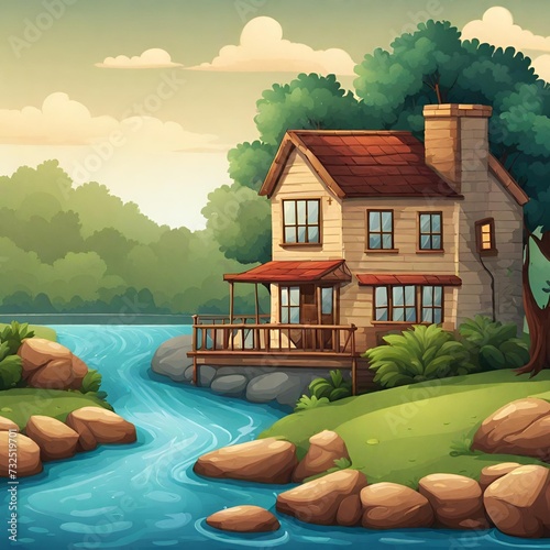 house on the river