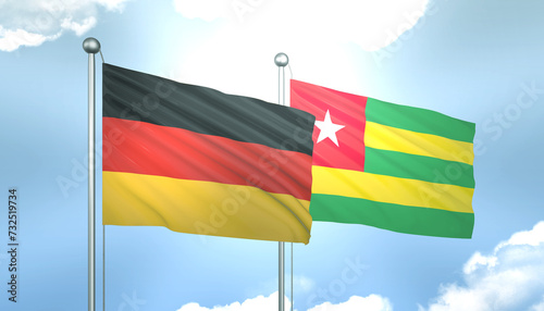 Germany and Togo Flag Together A Concept of Realations