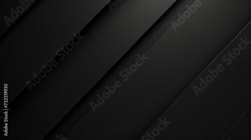 3d abstract black shape background with symmetrical pattern, 3d render, and realistic photo