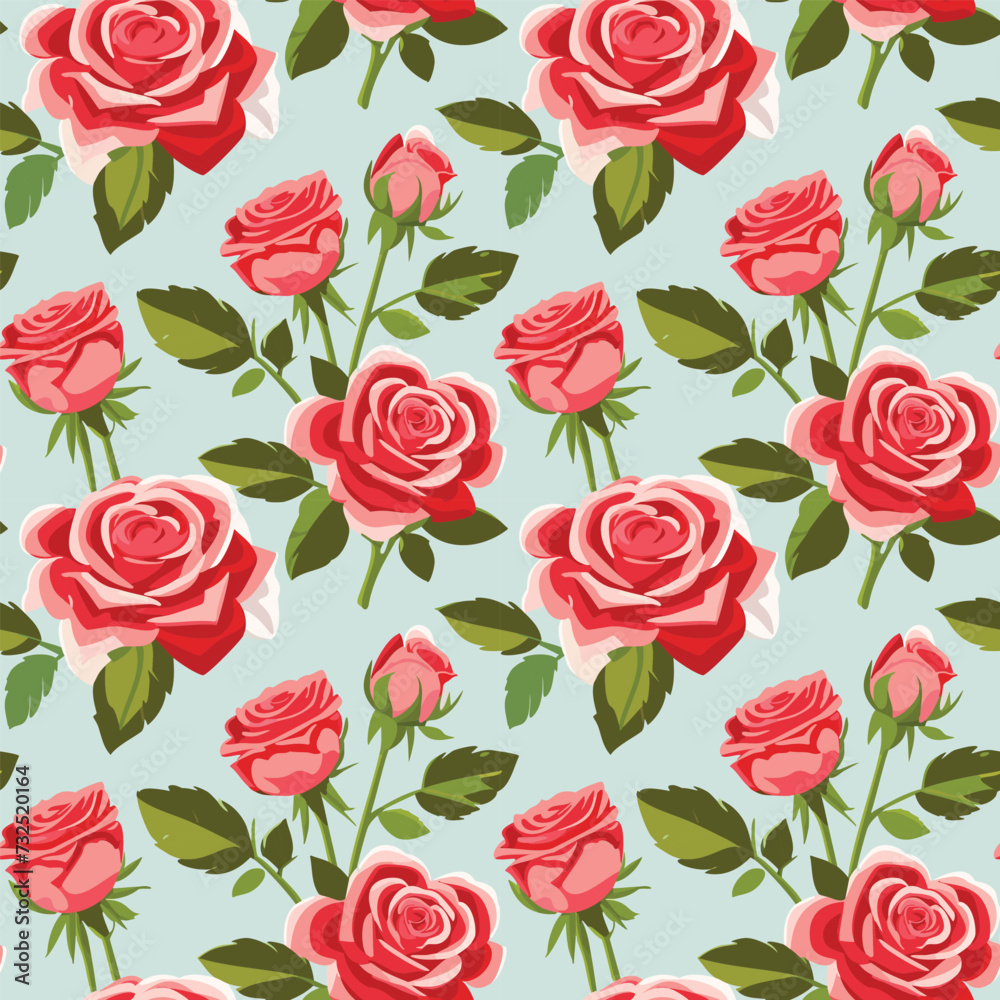 Rose Seamless Pattern Rose Seamless Pattern