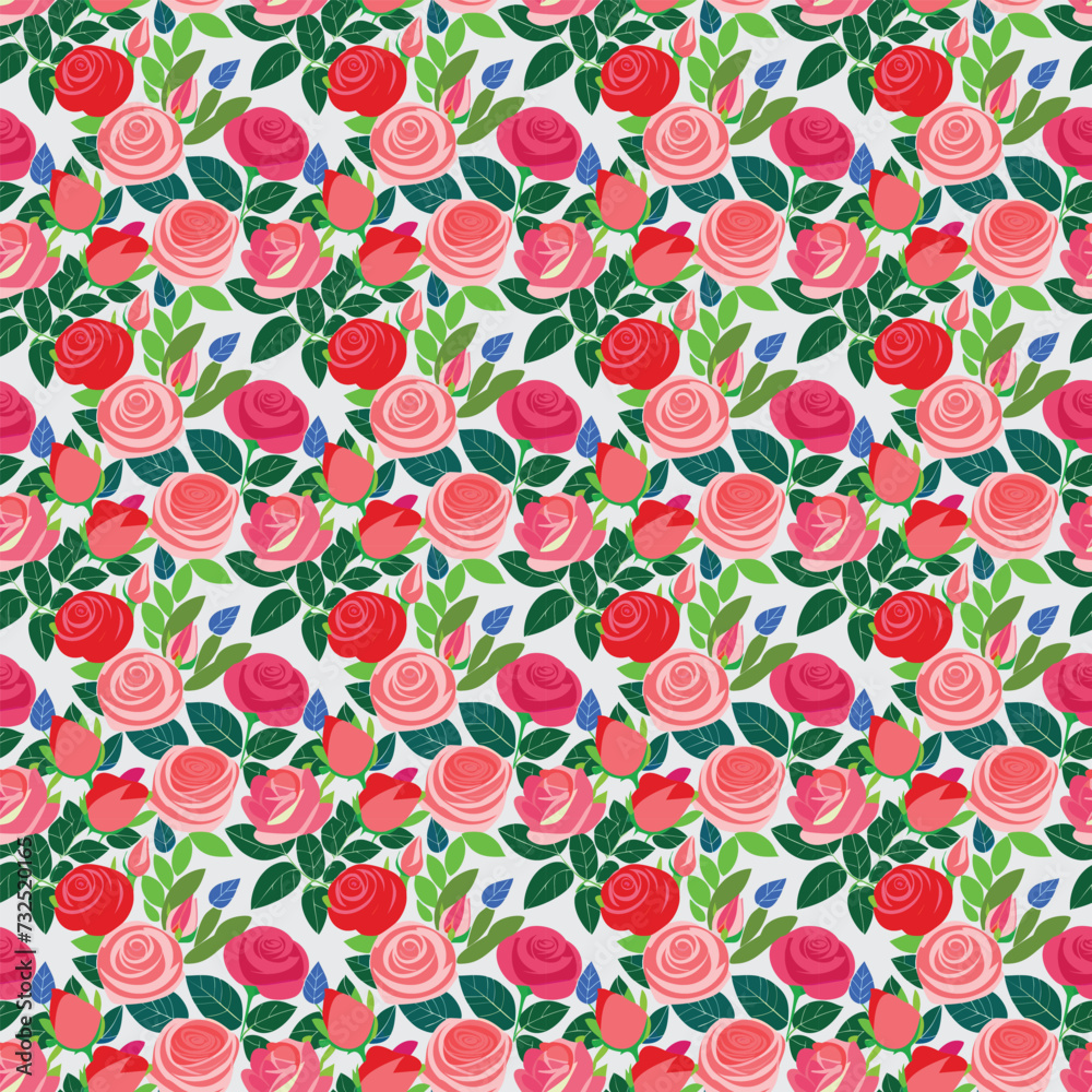 Rose Seamless Pattern Rose Seamless Pattern