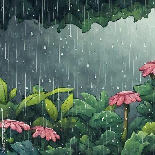 rain on the window