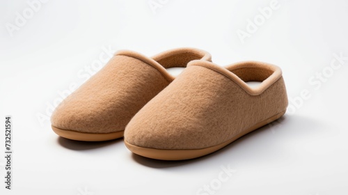 Slippers Resting on White Surface
