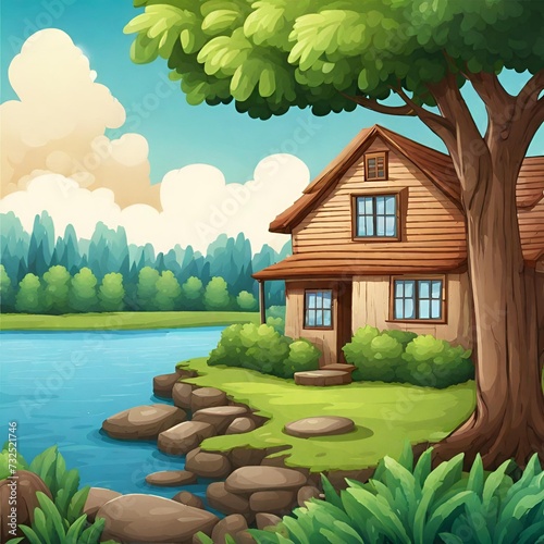 house on the lake