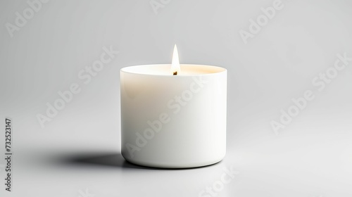 White Candle on Table