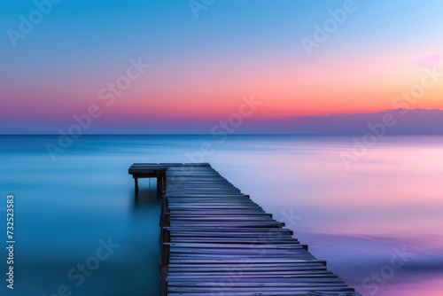 Lakeside wooden pier.