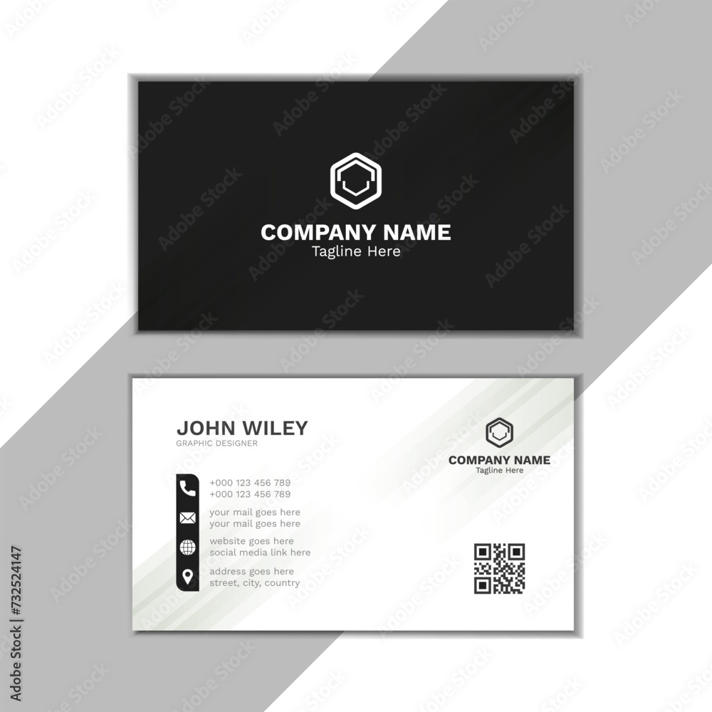 Fototapeta premium Creative Business Card Design Template