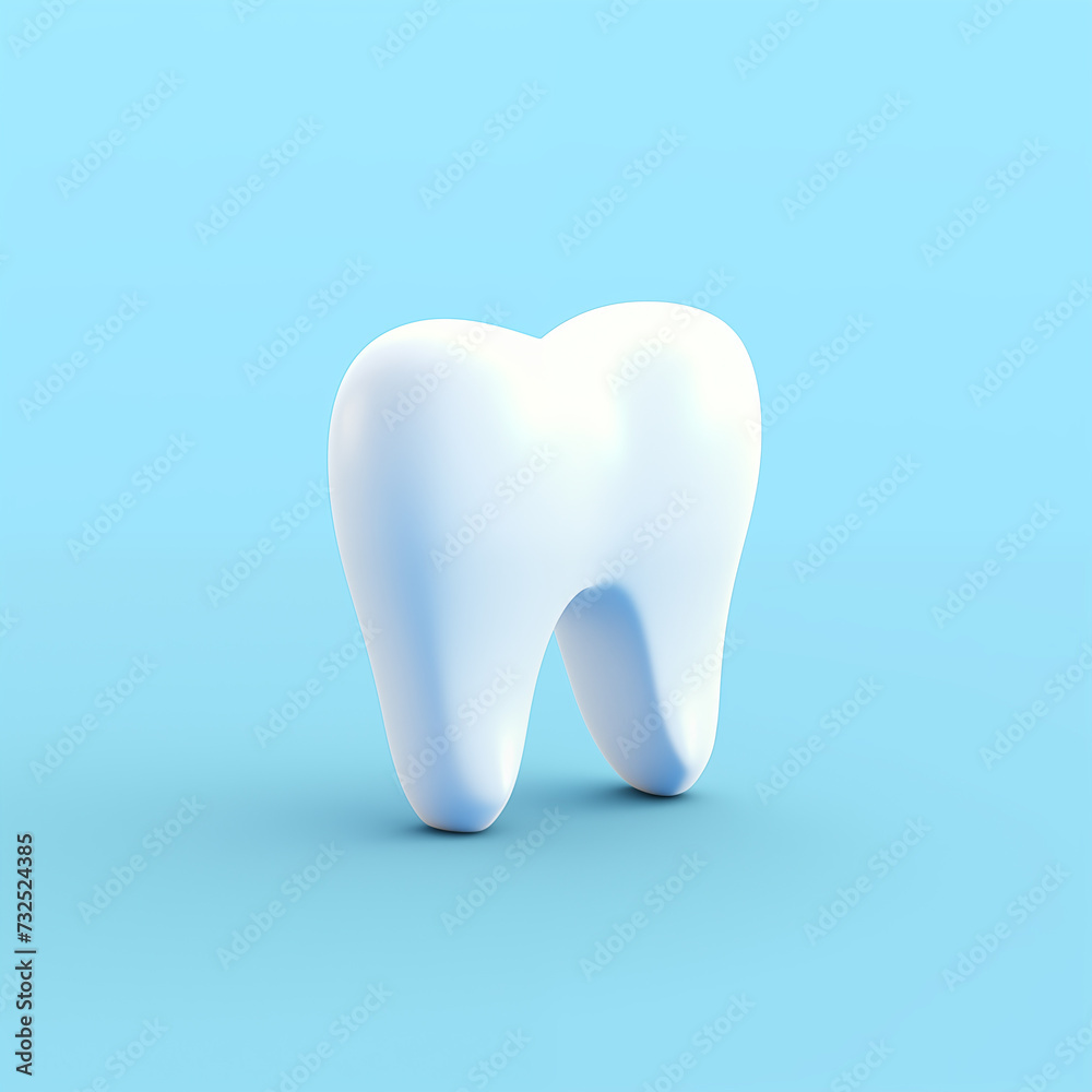 White tooth icon on blue background, dental care and health, dh, illustration White tooth icon on blue background, dental care and health, dh, illustration