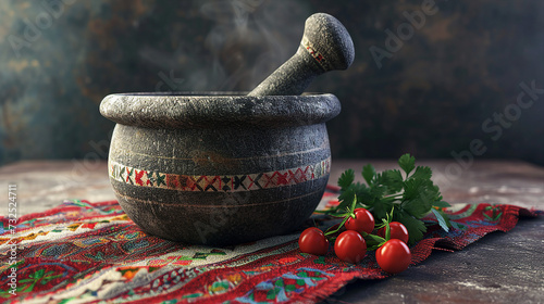 Molcajete - Spanish Mortar and Pestle Dish Image