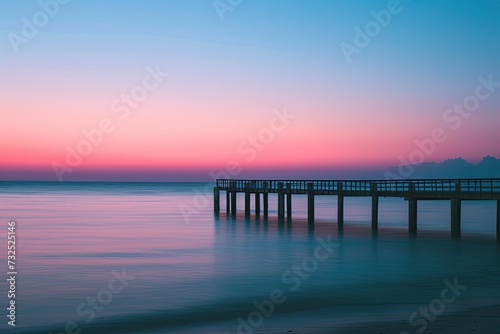 Lakeside wooden pier. © Murda