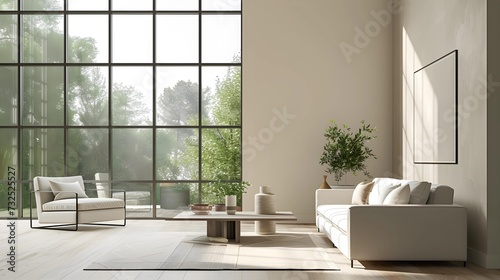 Modern living room featurin...