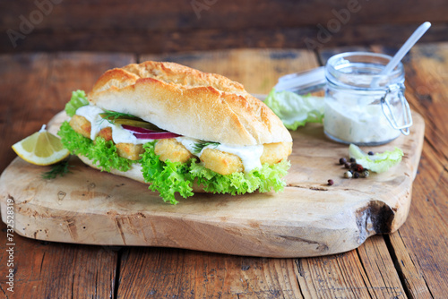 Fischstäbchen Sandwich photo