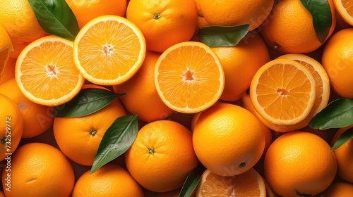 fresh oranges background