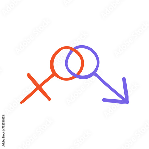 gender symbol of man and woman. (ID: 732530353)
