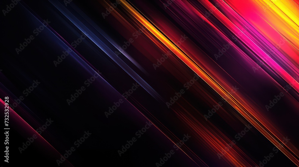 A backdrop with speed-effect stripes and small shooting stars, evoking a futuristic vibe.