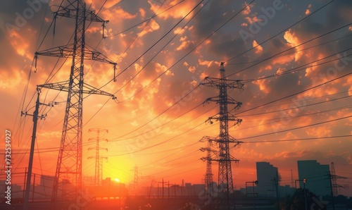 HD Electric Grid Sunrise