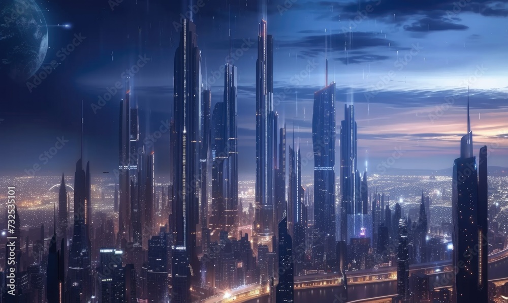 HD Futuristic Cityscape