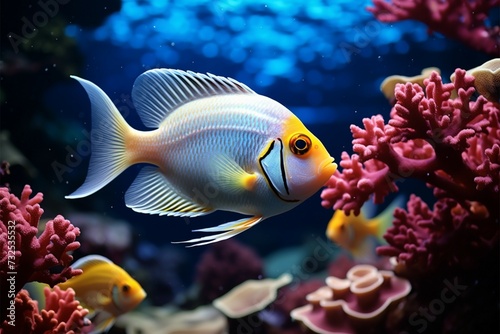 Underwater wonders Fish and coral reef in tropical aquatic beauty