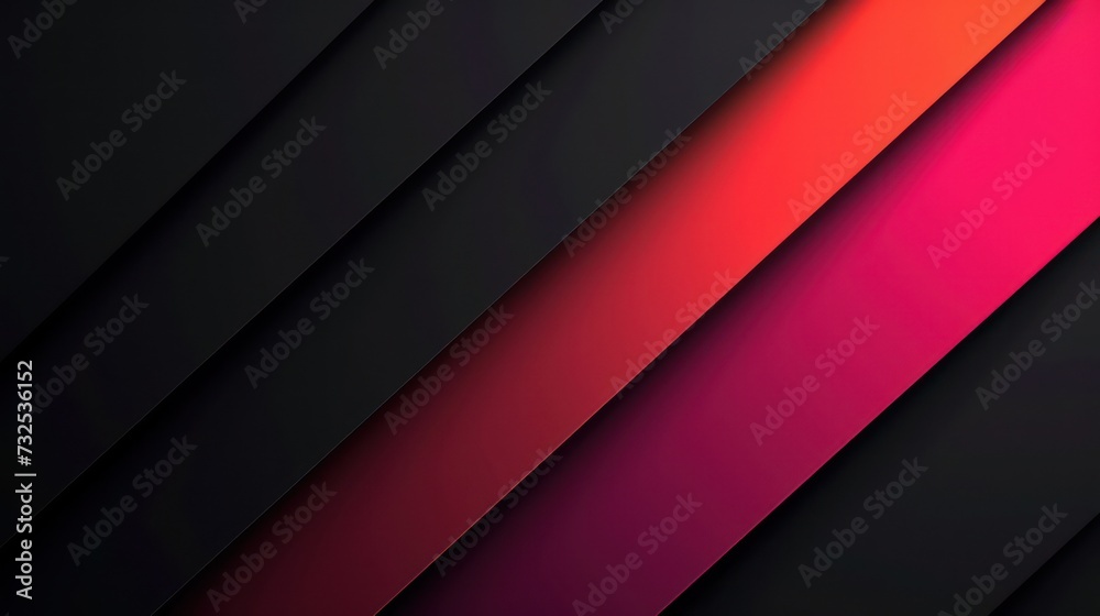 Fototapeta premium A minimalist HD wallpaper featuring super black with colorful RGB light effects, evoking a futuristic, gaming, and high-tech ambiance