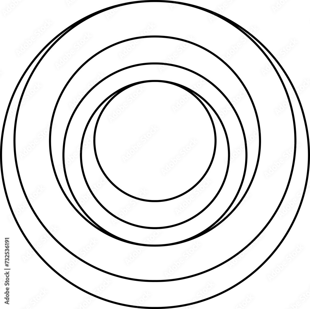 Circle line shape. Geometric element design Circle line shape. Geometric element design