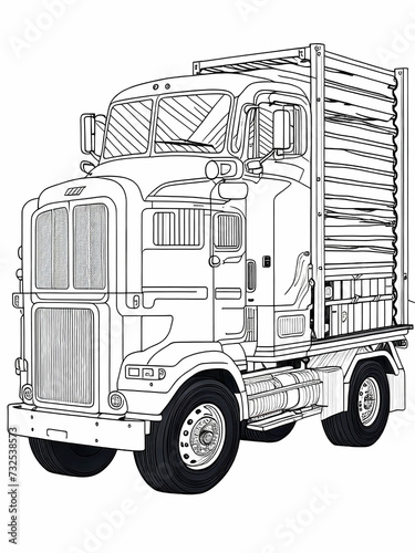 Truck coloring pages for kids