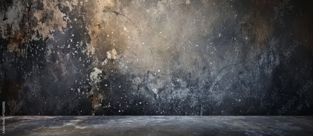 A somber space with solid floor and wall made of concrete. No water, liquid, grass, wood, or natural landscape in sight. A somber space with solid floor and wall made of concrete. No water, liquid, grass, wood, or natural landscape in sight.