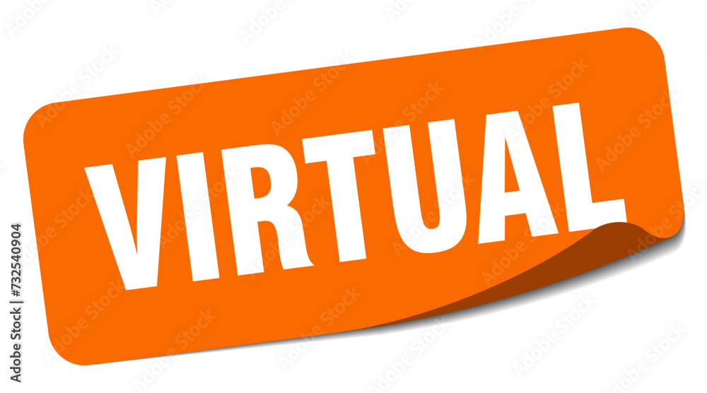virtual sticker. virtual label virtual sticker. virtual label
