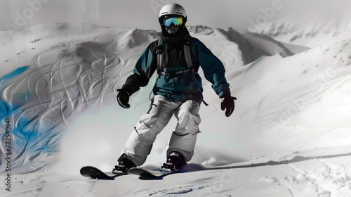 Wallpaper Mural Skier Full Snow Attire On Winter Slopes Torontodigital.ca
