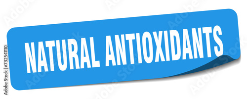 natural antioxidants sticker. natural antioxidants label