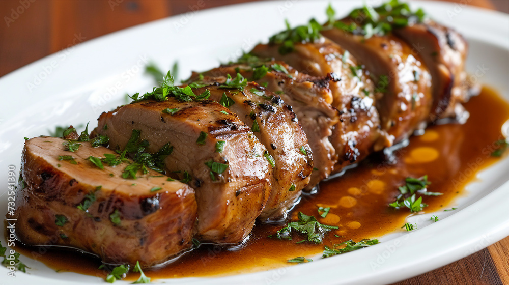 Solomillo al Whisky - Whiskey-Glazed Pork Tenderloin Delight Photo