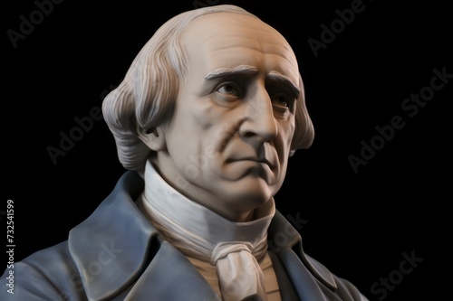 William Wordsworth realistic statue portrait photo