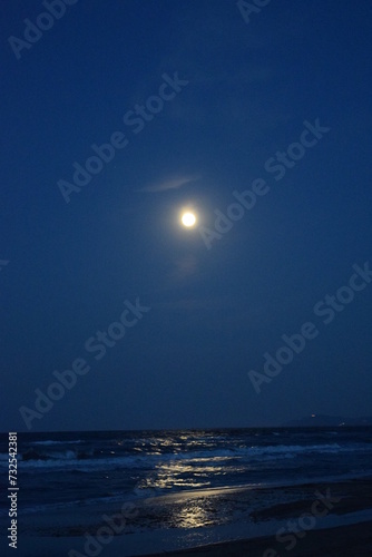 Moon on the beach
