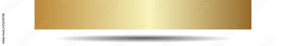 Gold paper rectangle and shadow, banners, label Gold paper rectangle and shadow, banners, label