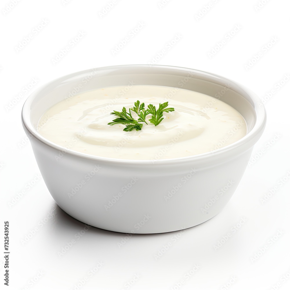 bisque soup closeup isolated on white background bisque soup closeup isolated on white background