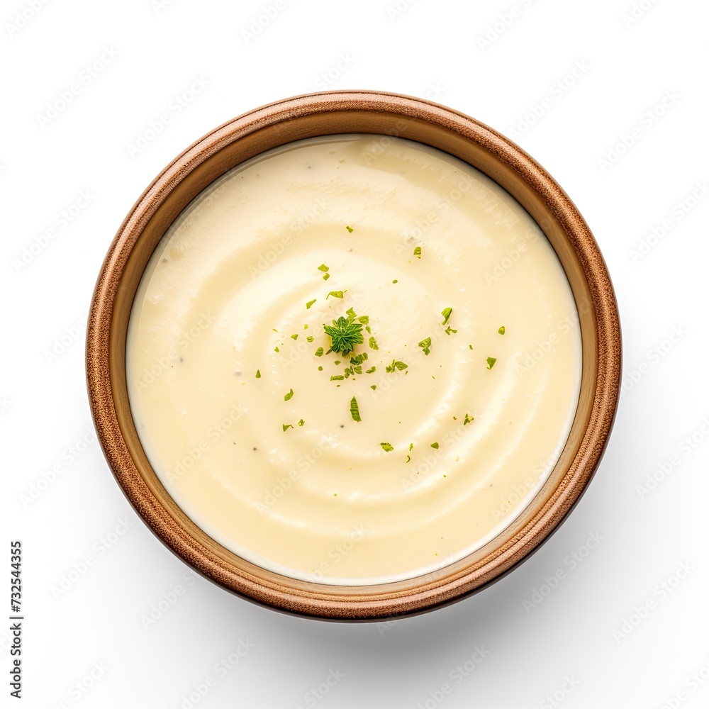 bisque soup closeup isolated on white background bisque soup closeup isolated on white background