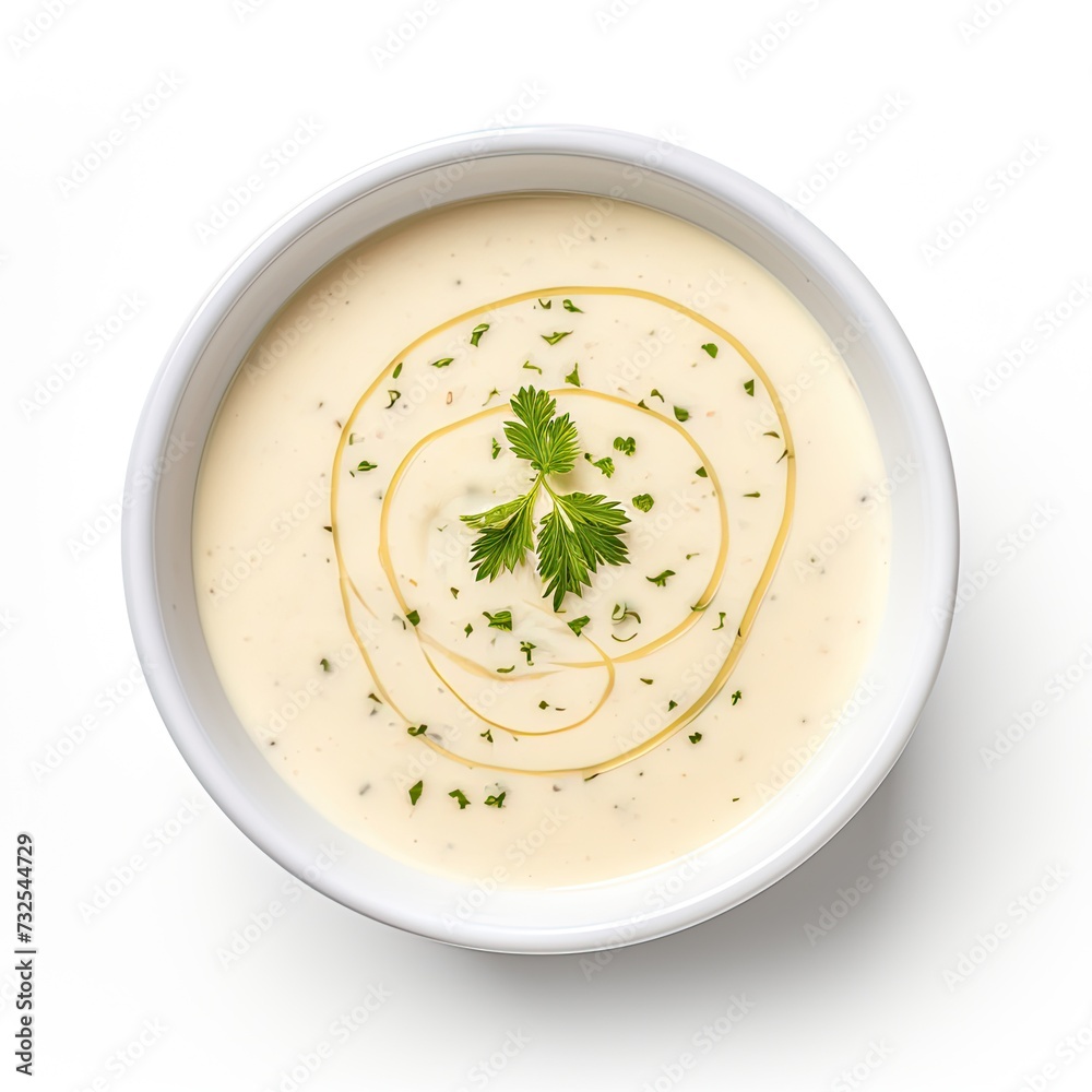 bisque soup closeup isolated on white background bisque soup closeup isolated on white background