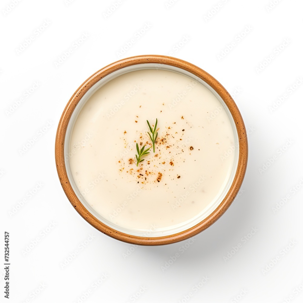 bisque soup closeup isolated on white background bisque soup closeup isolated on white background