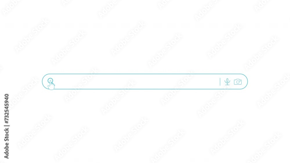 Internet search engine animation video. Web search engine tool with search bar. Enhance your online experience with this modern 4k motion design.