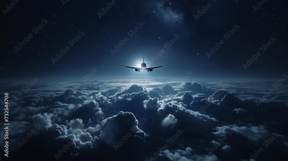 plane flying above dark clouds plane flying above dark clouds